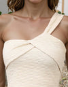 Classic Neutral One-Shoulder Top
