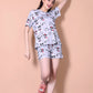 Women's Printed Top With Short