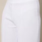 Women Regular Fit  Cotton Blend Trousers (White)