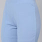 Women Regular Fit  Cotton Blend Trousers (Sky Blue)
