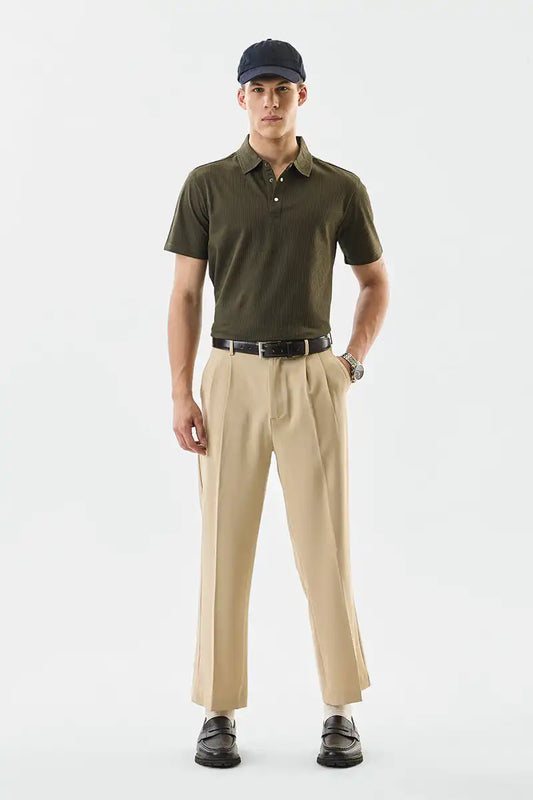 Snap Button Regular Fit Polo T-Shirt