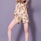 Women's Printed Top With Short (MICKEY YELLOW)