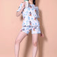 Women's Printed Top With Short (MICKEY MOUSE)