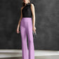 Women Regular Fit  Cotton Blend Trousers (Lavender)