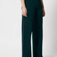 Women Regular Fit  Cotton Blend Trousers (Dark Green)