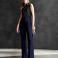 Women Regular Fit  Cotton Blend Trousers  Navy Blue)