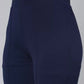 Women Regular Fit  Cotton Blend Trousers  Navy Blue)