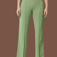 Women Regular Fit  Cotton Blend Trousers (Pista)