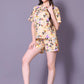 Women's Printed Top With Short (MICKEY YELLOW)