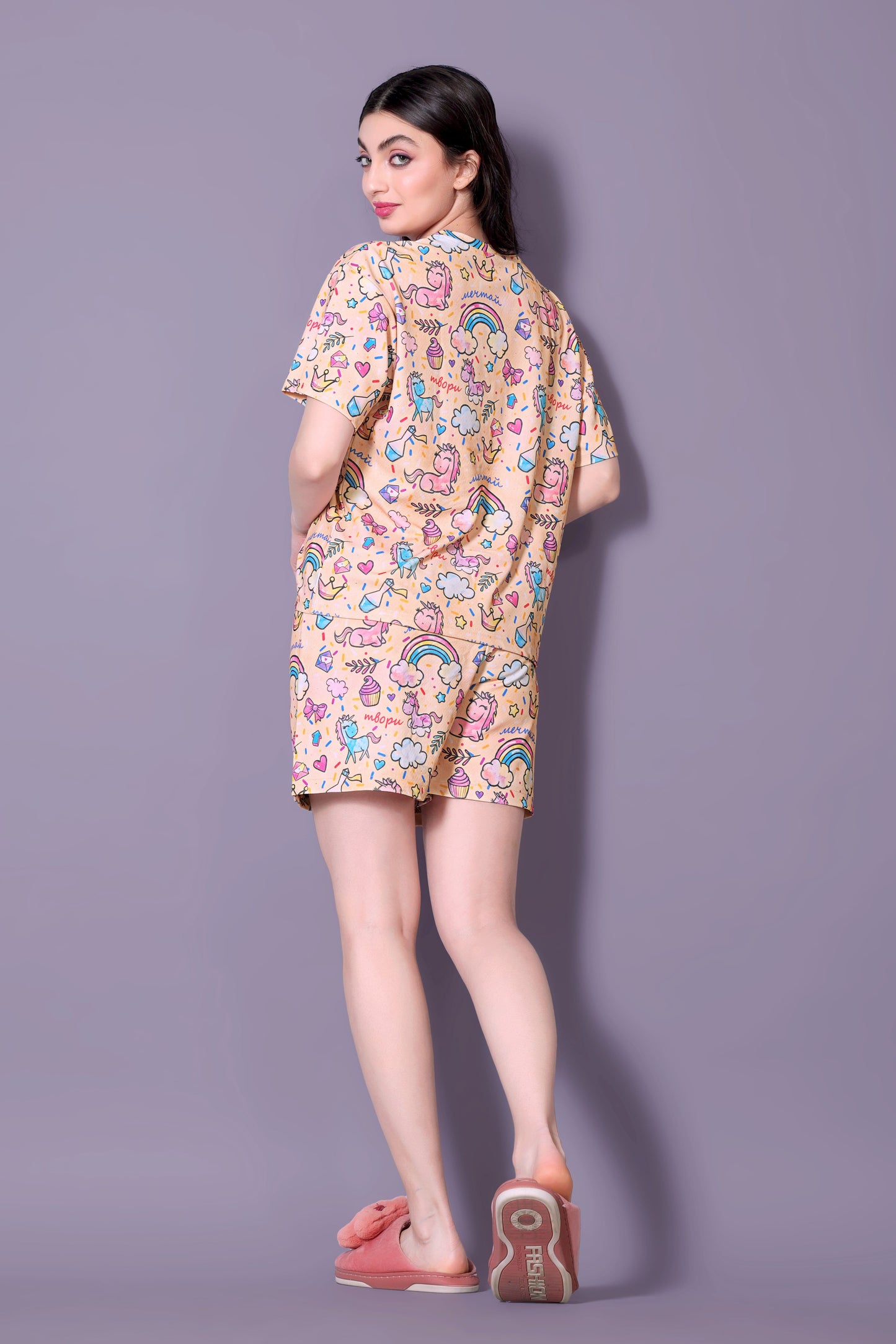 Women's Printed Top With Short (MARE P)