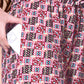 Maroon Printed Plazzo With V-Neck Plain Top (Copy)