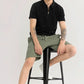 Men’s  Half Sleeve Polo T-Shirt with Zip Collar