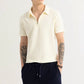 Men’s  Half Sleeve Polo T-Shirt with Zip Collar