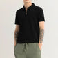 Men’s  Half Sleeve Polo T-Shirt with Zip Collar