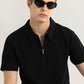 Men’s  Half Sleeve Polo T-Shirt with Zip Collar