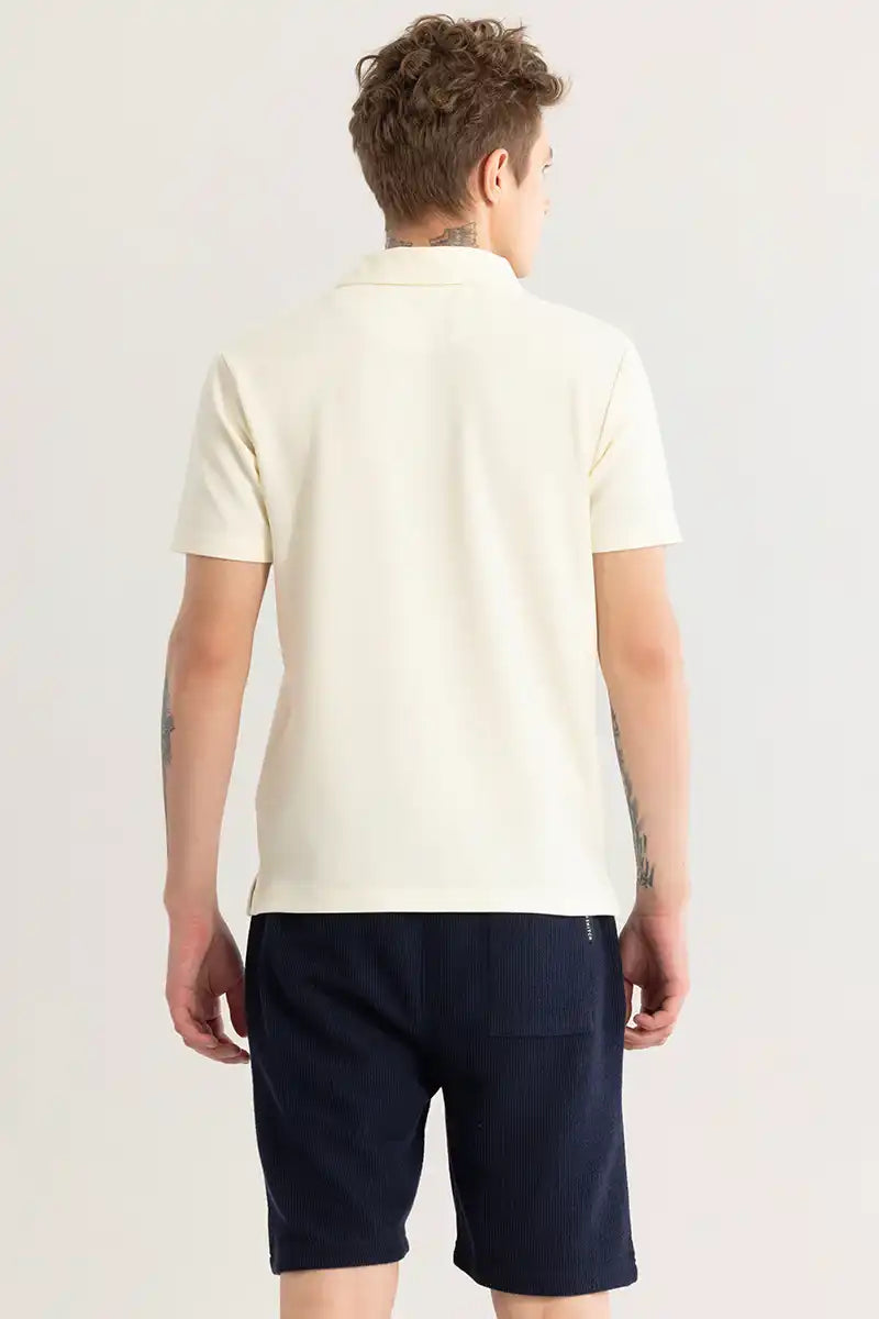 Men’s  Half Sleeve Polo T-Shirt with Zip Collar