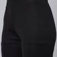 Women Regular Fit  Cotton Blend Trousers (Black)